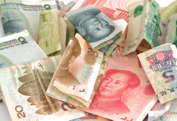 Chinese currency yuan rmb bill