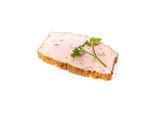 Bayrischer Leberkäse isoliert