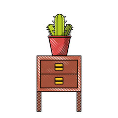 Chest of Drawers  with cactus icon