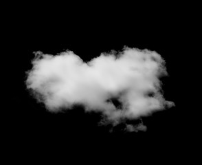 white clouds on black background