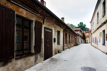 Fototapeta na wymiar Uzupio in Vilnius' old town, a UNESCO World Heritage Site