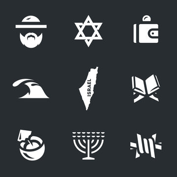 Vector Set of Israel Icons.