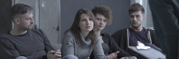 Lady with depression