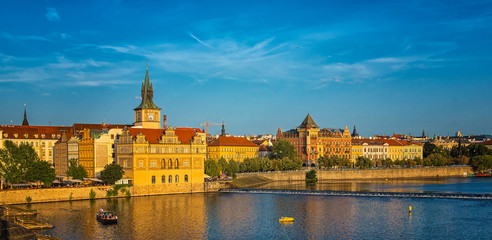 Fototapeta na wymiar Prague in sunset