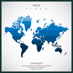World map vector illustration © zeber