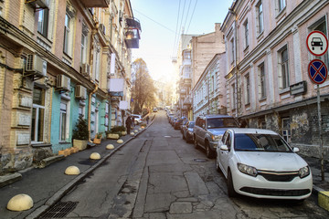 Obraz premium Quiet European street