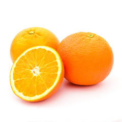 Orange, slice. product or package design element