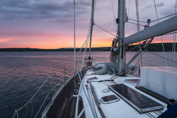 Abenstimmung auf See