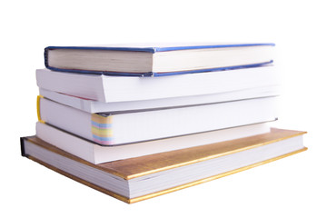 books isolated on white background