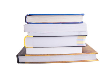 books isolated on white background