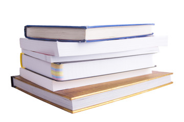books isolated on white background
