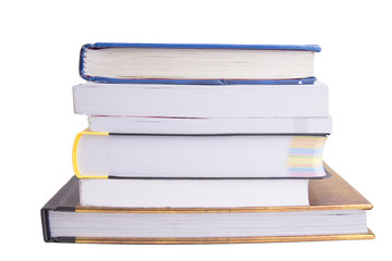 books isolated on white background
