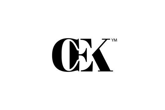 CEK Logo Branding Letter. Vector graphic design. Useful as app icon, alphabet combination, clip-art, and etc.