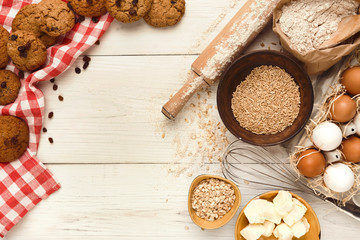 Baking classes or dough making background and mockup
