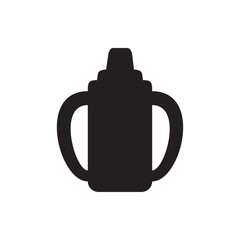 baby bottle icon illustration