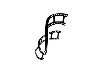 Obraz premium F Letter Film Strip