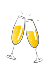 Silvester - Party - Sektgläser