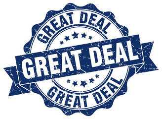 Fototapeta premium great deal stamp. sign. seal