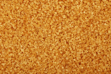 Close up background of brown cane sugar