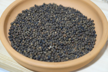 dried black pepper closeup
