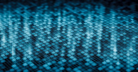 Abstract futuristic technologywith light background. Line and dot future concept.