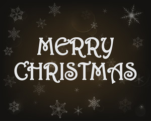 Greeting Merry Christmas card. Vector illustration