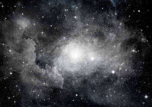 galaxy in a free space