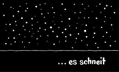 Obraz premium es schneit