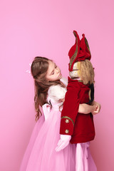 The beauty ballerina with nutcracker