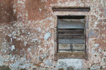 Window of an old abandoned house