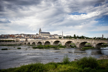 Fototapeta na wymiar Blois, France: Along the route of the castles on the Loire River - Ville de Blois