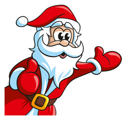 Weihnachtsmann ist erstaunt