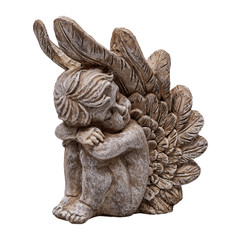 Christmas Angel figurine decoration on a white background