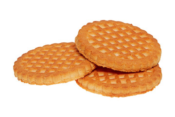 Group of cookies on a white background