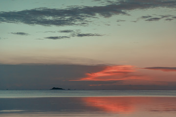 Beautiful sea sunset