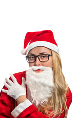 Girl in Santa costume