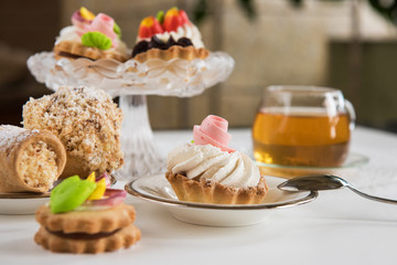 Tasty different cakes