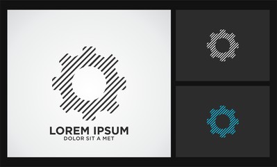 gear icon vector logo