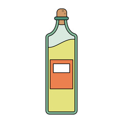 Olive oil bottle icon vector illustration graphic design
