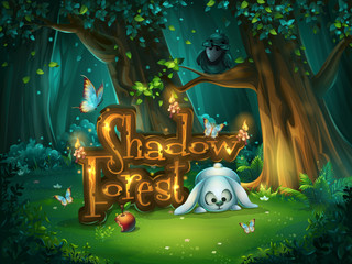 Start window Shadowy forest GUI