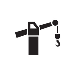 construction crane icon illustration
