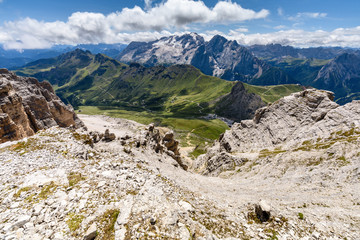 Nice view from Sass Pordoi
