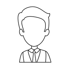 elegant businessman avatar character vector illustration design