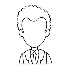 elegant businessman avatar character vector illustration design