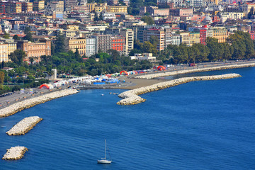 Fototapeta premium Napoli, particolare del lungomare di via Caracciolo