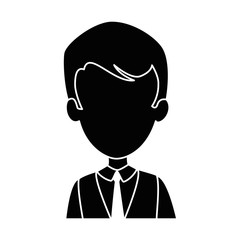 elegant businessman avatar character vector illustration design