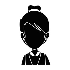 beautiful businesswoman avatar character vector illustration design