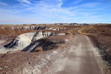trail on badlands