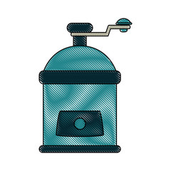 Antique coffee grinder icon vector illustration graphic design