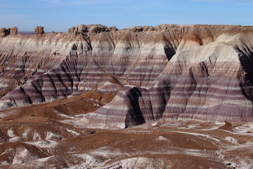 badlands in petrified forest NP